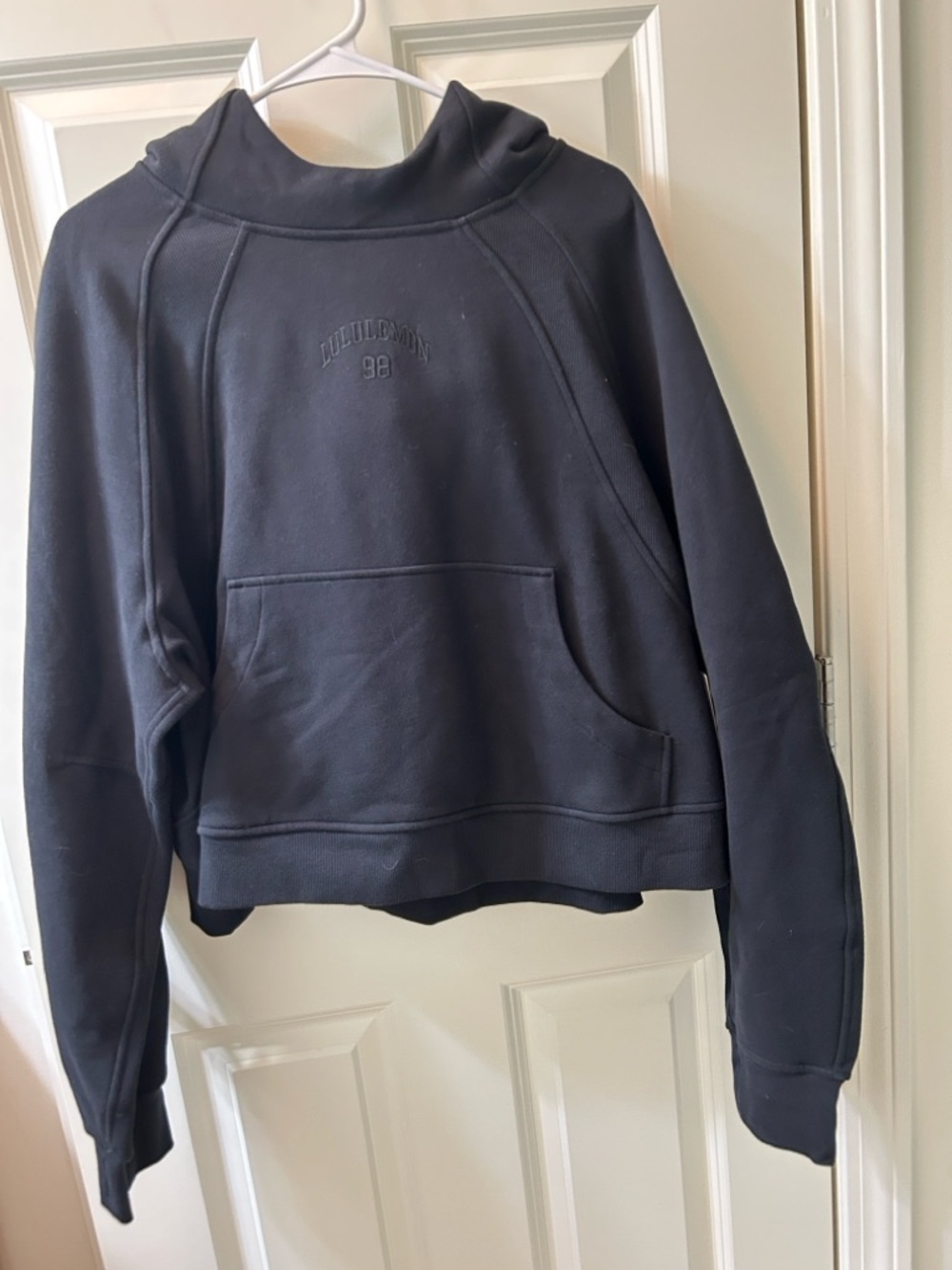 lululemon athletica Black Pullover Hoodie with Subtle Logo